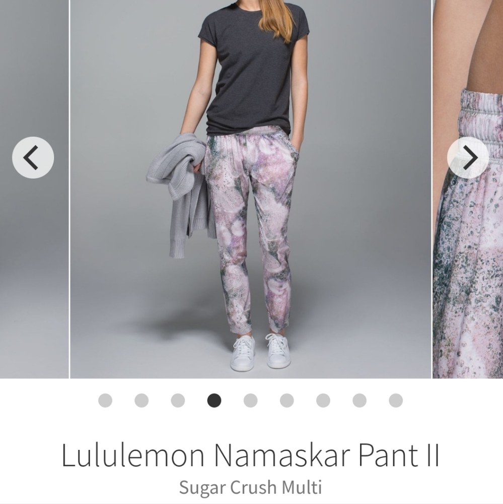 (2) lululemon athletica Namaskar Pant II Sugar Crush Multi Athleisure Athletic